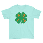 NOLA Shamrock Youth Short Sleeve T-Shirt - NOLA T-shirt, New Orleans T-shirt