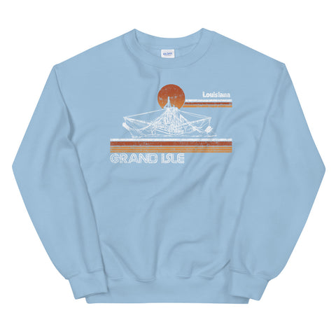 Grand Isle Shrimper Unisex Sweatshirt - NOLA REPUBLIC T-SHIRT CO.