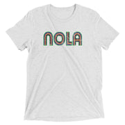 NOLA Mardi Gras Stripes Unisex Tri-blend T-Shirt - NOLA REPUBLIC T-SHIRT CO.