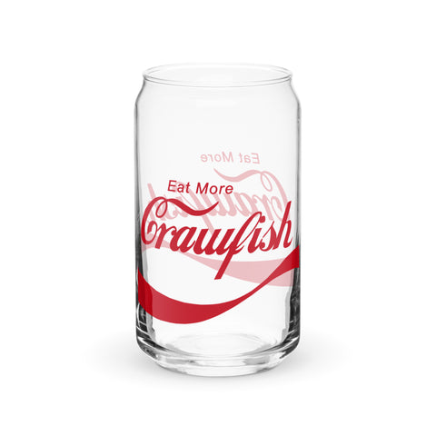 Eat More Crawfish Soda Can Glass 16 oz.