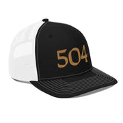 504 Black & Gold Football Trucker Hat