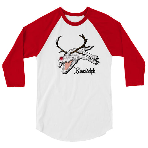 Rouxdolph 3/4 Sleeve Raglan T-Shirt