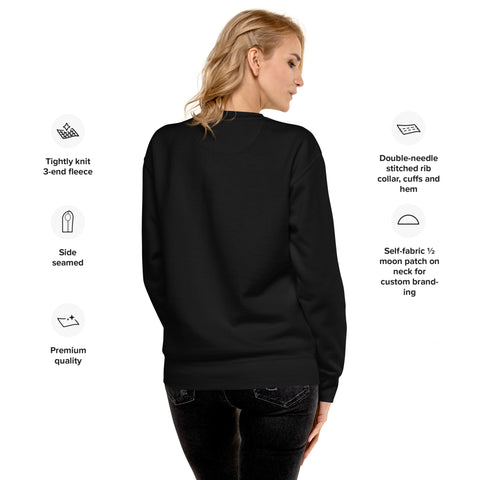 Lacie Unisex Premium Sweatshirt - black font