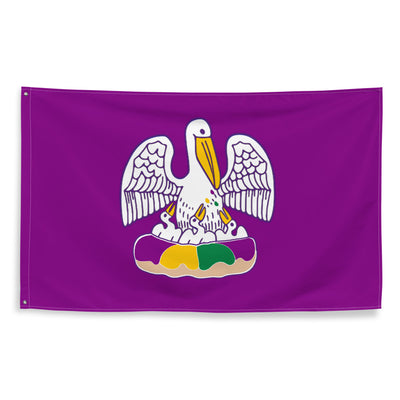 King Cake State of Mind Flag - NOLA REPUBLIC T-SHIRT CO.