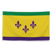 Flag of New Orleans/Mardi Gras Flag (single sided)