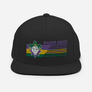 Retro Mardi Gras Jester Snapback Hat - NOLA REPUBLIC T-SHIRT CO.