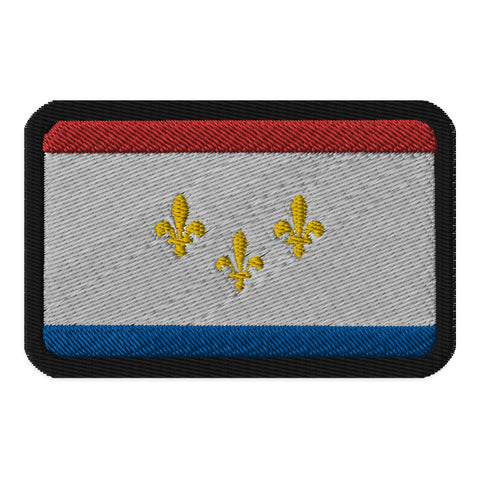 New Orleans Flag Embroidered Patch
