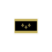 NOLA Black & Gold Flag Sticker - NOLA REPUBLIC T-SHIRT CO.