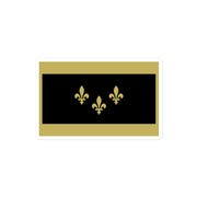 NOLA Black & Gold Flag Sticker - NOLA REPUBLIC T-SHIRT CO.