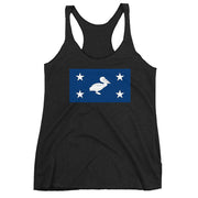 CCC Bridge Pelican Ladies' Tri-blend Racerback Tank - NOLA T-shirt, New Orleans T-shirt