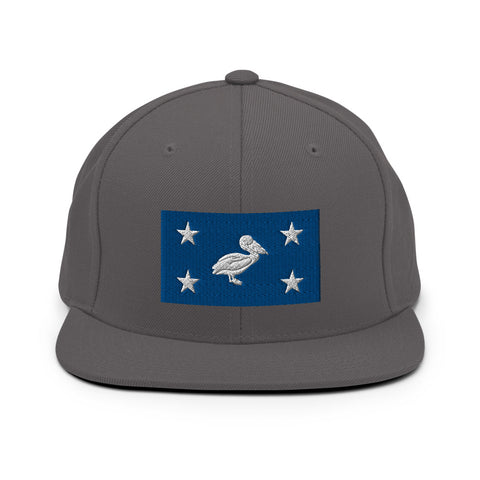 CCC Bridge Pelican Snapback Hat - NOLA T-shirt, New Orleans T-shirt