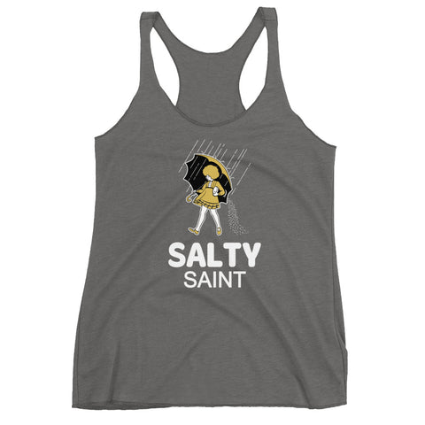 SALTY SAINT Women's Racerback Tank Top - NOLA T-shirt, New Orleans T-shirt