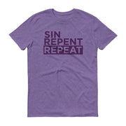 SIN REPENT REPEAT Mardi Gras Unisex T-Shirt - NOLA T-shirt, New Orleans T-shirt