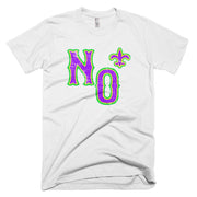 Mardi Gras N.O. Fleur de lis Retro Unisex T-Shirt - NOLA T-shirt, New Orleans T-shirt
