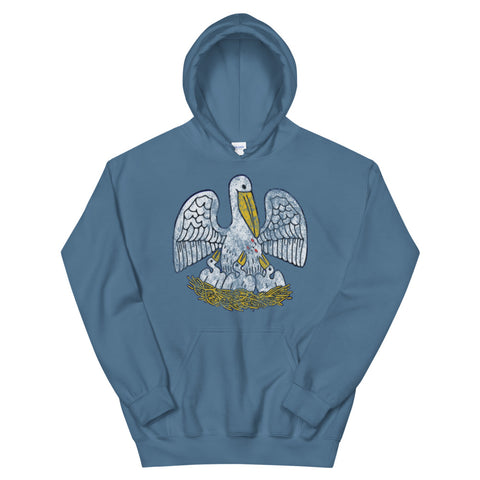 Louisiana State Pelican Unisex Hoodie - NOLA T-shirt, New Orleans T-shirt