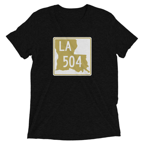 LA 504 Tri-blend T-shirt - NOLA T-shirt, New Orleans T-shirt