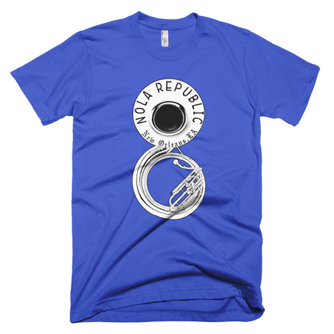 NOLA REPUBLIC Brass Band Tuba Unisex T-Shirt - NOLA T-shirt, New Orleans T-shirt