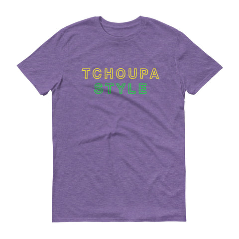 TCHOUPA STYLE ™ Mardi Gras Purple Unisex Short-Sleeve T-Shirt - NOLA T-shirt, New Orleans T-shirt
