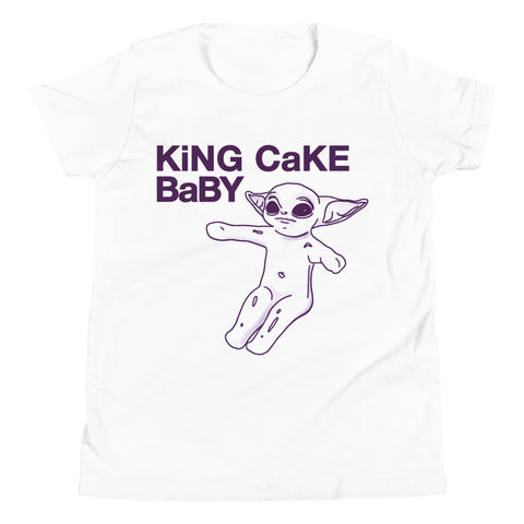 King Cake Baby Youth Short Sleeve T-Shirt - NOLA T-shirt, New Orleans T-shirt