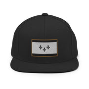 Black & Gold Flag Snapback Hat - NOLA T-shirt, New Orleans T-shirt