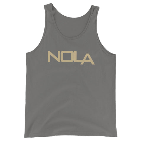 NOLA LA Black& Gold Unisex  Tank Top - NOLA T-shirt, New Orleans T-shirt