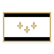 New Orleans Black & Gold Flag Sticker - NOLA T-shirt, New Orleans T-shirt