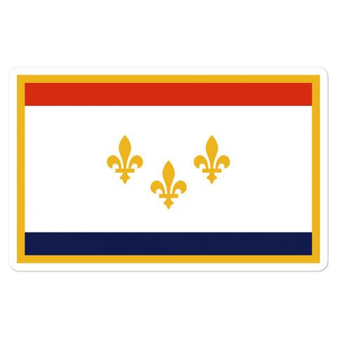 New Orleans Flag Sticker - NOLA T-shirt, New Orleans T-shirt