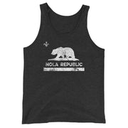 OG NOLA REPUBLIC LA Black Bear Unisex Tank Top - NOLA T-shirt, New Orleans T-shirt
