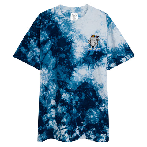 Sno-Man © Embroidered Tie-Dye T-Shirt - NOLA REPUBLIC T-SHIRT CO.