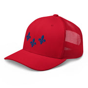 The Three Fleurs Trucker Hat - NOLA REPUBLIC T-SHIRT CO.