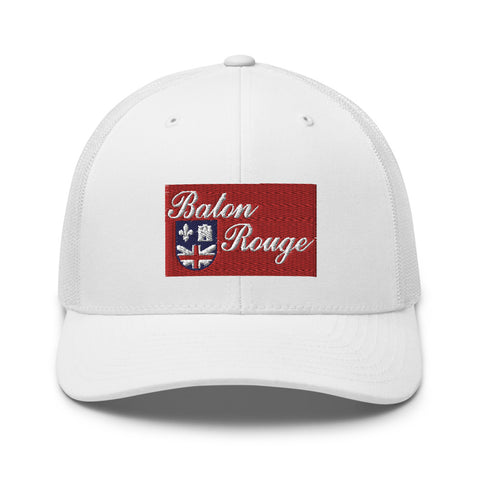 Baton Rouge Flag Trucker Hat - NOLA REPUBLIC T-SHIRT CO.