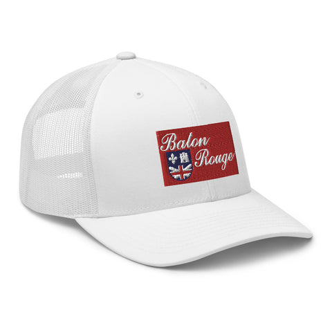 Baton Rouge Flag Trucker Hat - NOLA REPUBLIC T-SHIRT CO.