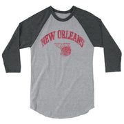 Vintage New Orleans Basketball 3/4 Sleeve Raglan Shirt - NOLA T-shirt, New Orleans T-shirt