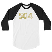 504 3/4 Sleeve Raglan Shirt - NOLA REPUBLIC T-SHIRT CO.