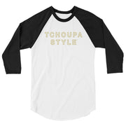 TCHOUPA STYLE 3/4 Sleeve Raglan Shirt - NOLA REPUBLIC T-SHIRT CO.
