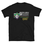Fly - Retro Mardi Gras Jester 1987 Unisex T-Shirt