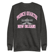 French Quarter New Orleans Unisex Fleece Tourist Sweatshirt - NOLA T-shirt, New Orleans T-shirt