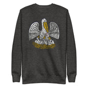 Louisiana State Pelican Unisex Fleece Sweatshirt - NOLA T-shirt, New Orleans T-shirt
