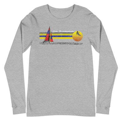 Retro Sailing Lake Pontchartrain Unisex Long Sleeve T-Shirt - NOLA REPUBLIC T-SHIRT CO.
