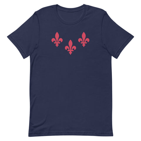 The 3 Fleurs Unisex T-Shirt - NOLA REPUBLIC T-SHIRT CO.
