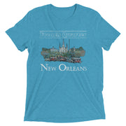 Retro French Quarter Unisex Tri-blend T-Shirt | Nola Republic T-Shirt Co.