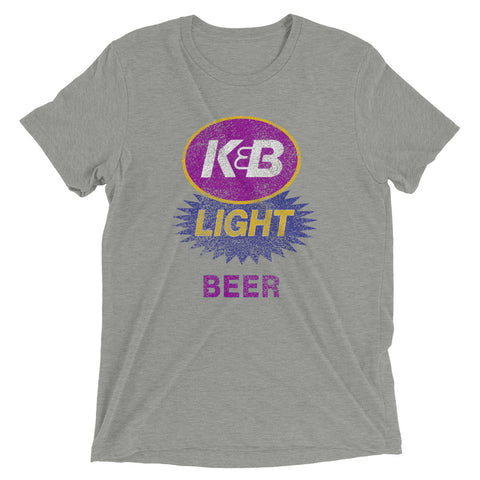K & B LIGHT Beer Tri-blend T-Shirt - NOLA REPUBLIC T-SHIRT CO.
