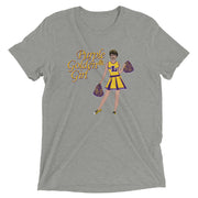 Purple & Golden Girl Unisex Tri-blend T-Shirt - NOLA REPUBLIC T-SHIRT CO.