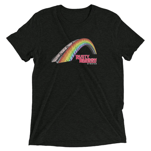 Rusty Rainbow Bridge - Bywater Tri-blend T-Shirt - NOLA REPUBLIC T-SHIRT CO.