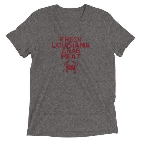 Fresh Louisiana Crab Meat Tri-blend T-Shirt - NOLA REPUBLIC T-SHIRT CO.