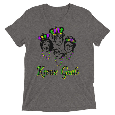 Golden Krewe Goals Mardi Gras Unisex Short-Sleeve T-Shirt