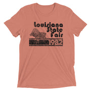 Retro Louisiana State Fair 1982 Limited Black Unisex Tri-blend T-Shirt - NOLA REPUBLIC T-SHIRT CO.