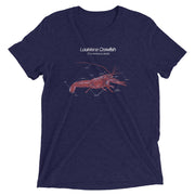 Louisiana Crawfish: Anatomy Unisex Tri-blend T-Shirt - NOLA REPUBLIC T-SHIRT CO.