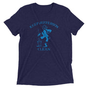 Keep Jefferson Clean Tri-blend T-Shirt - NOLA REPUBLIC T-SHIRT CO.