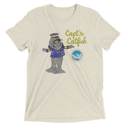 Retro Capt'n Catfish 1984 World's Fair Tri-blend T-Shirt - NOLA REPUBLIC T-SHIRT CO.